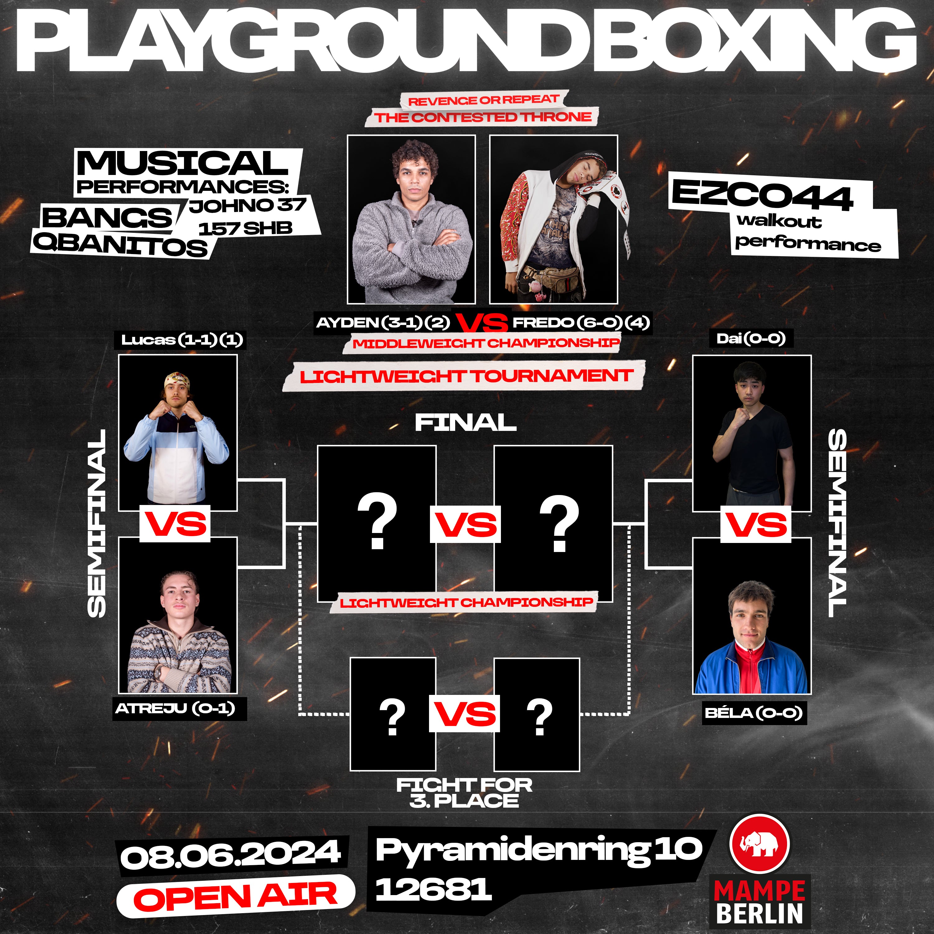 DRINK THE FIGHT - Playground Boxing: Homecoming an den Pyramidenring