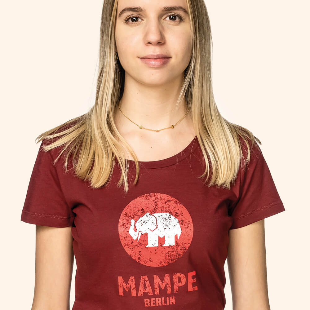 Mampe T-Shirt Heritage Weinrot (Lady)