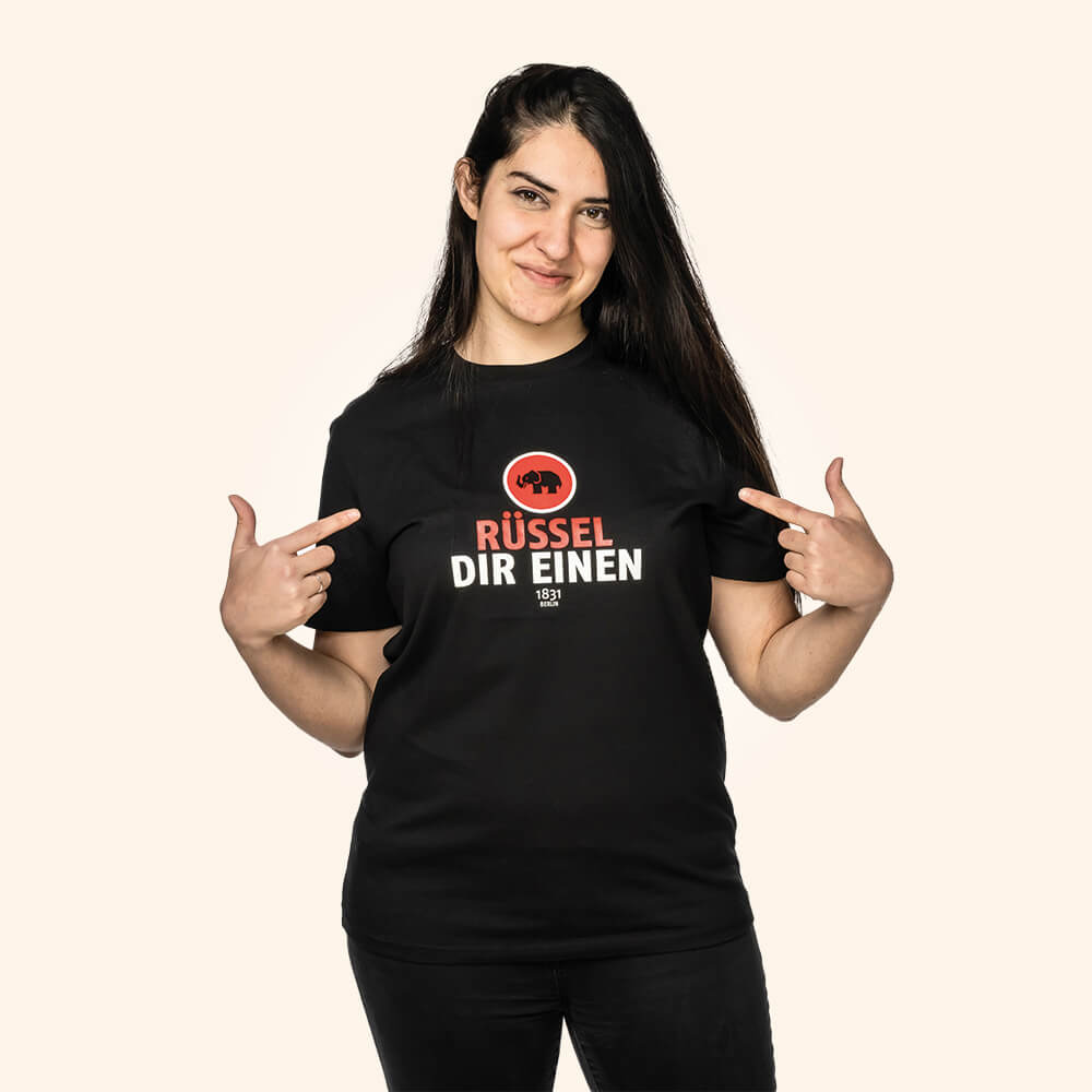 Mampe T-Shirt Typo Rüssel Dir Einen