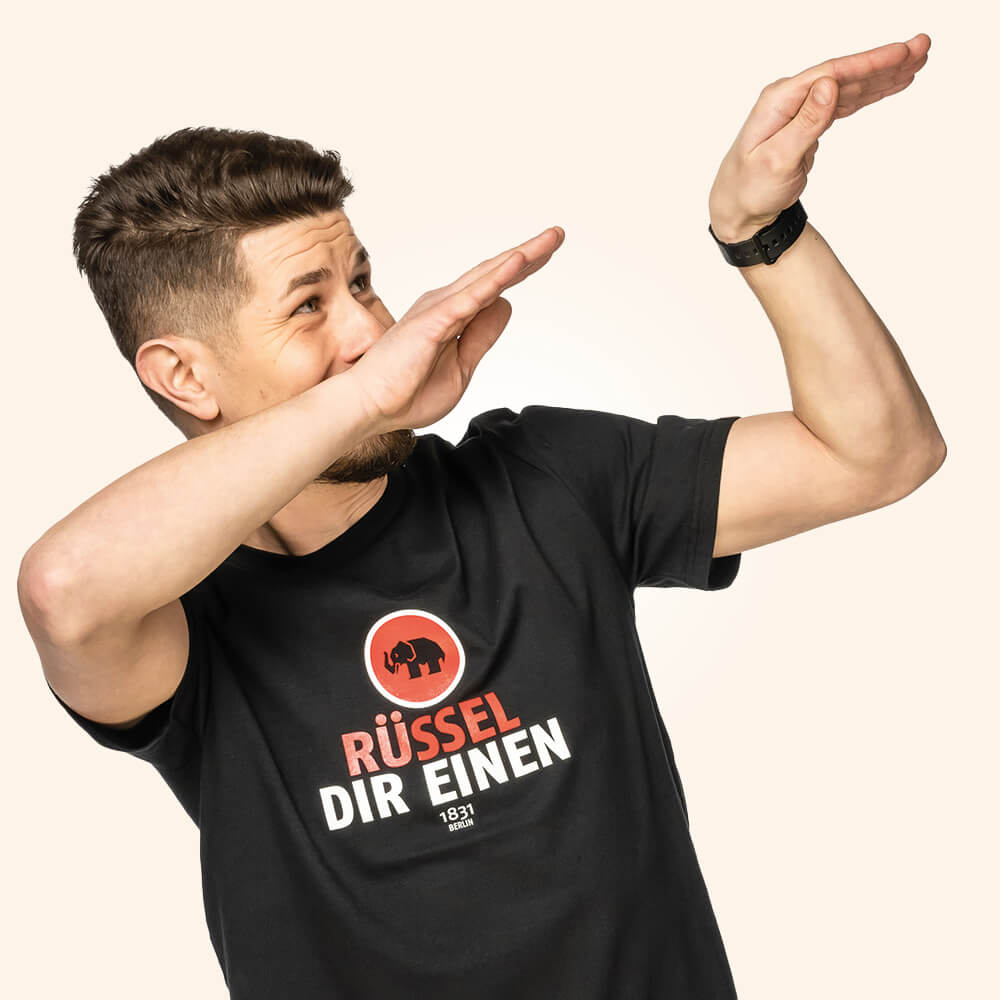 Mampe T-Shirt Typo Rüssel Dir Einen