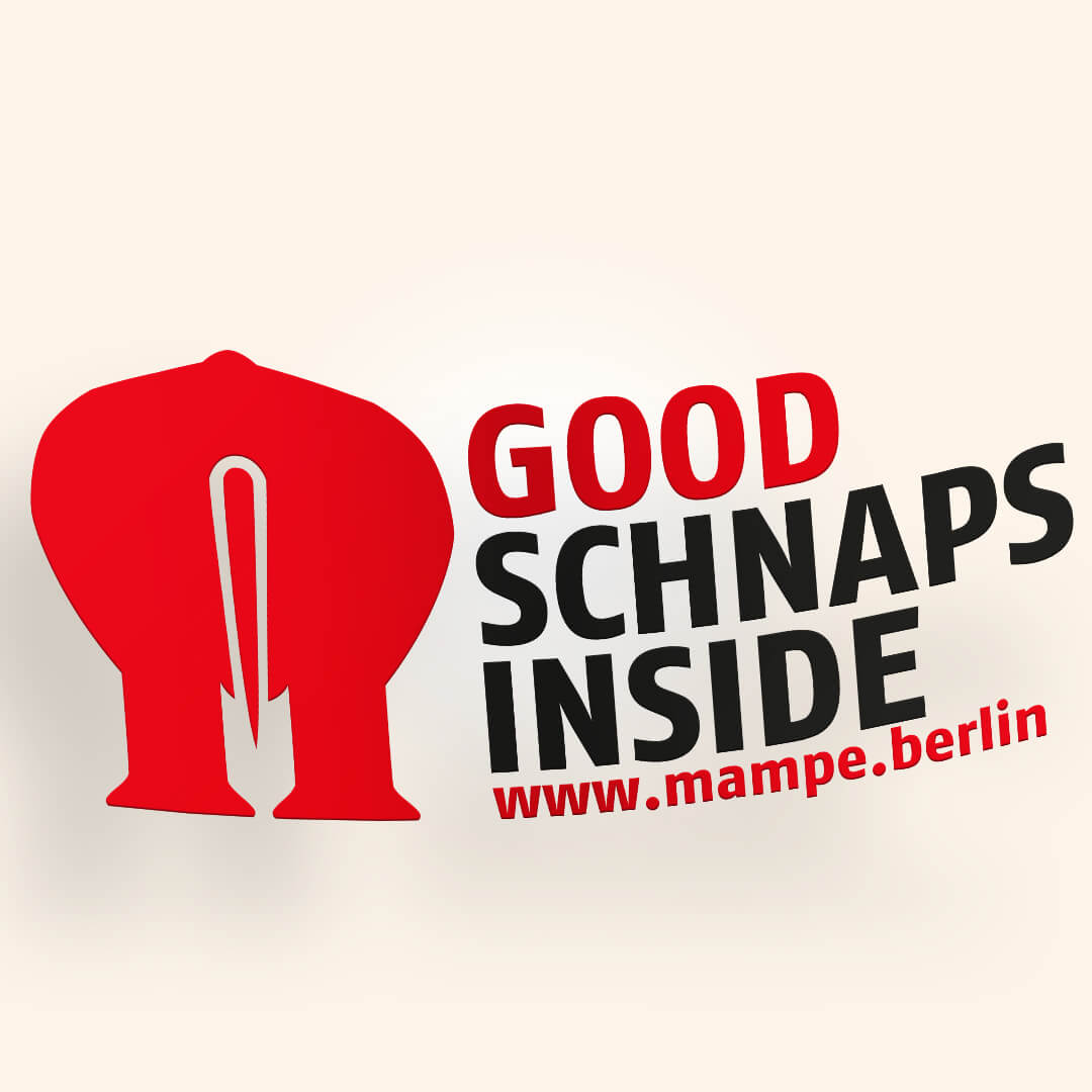 Autoaufkleber Good Schnaps Inside rot/schwarz