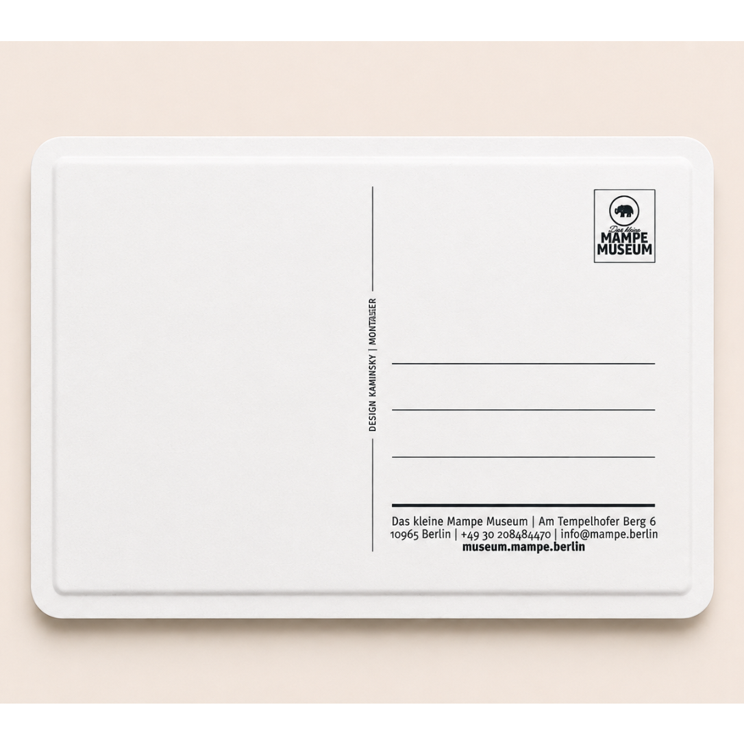Postkarte Blech