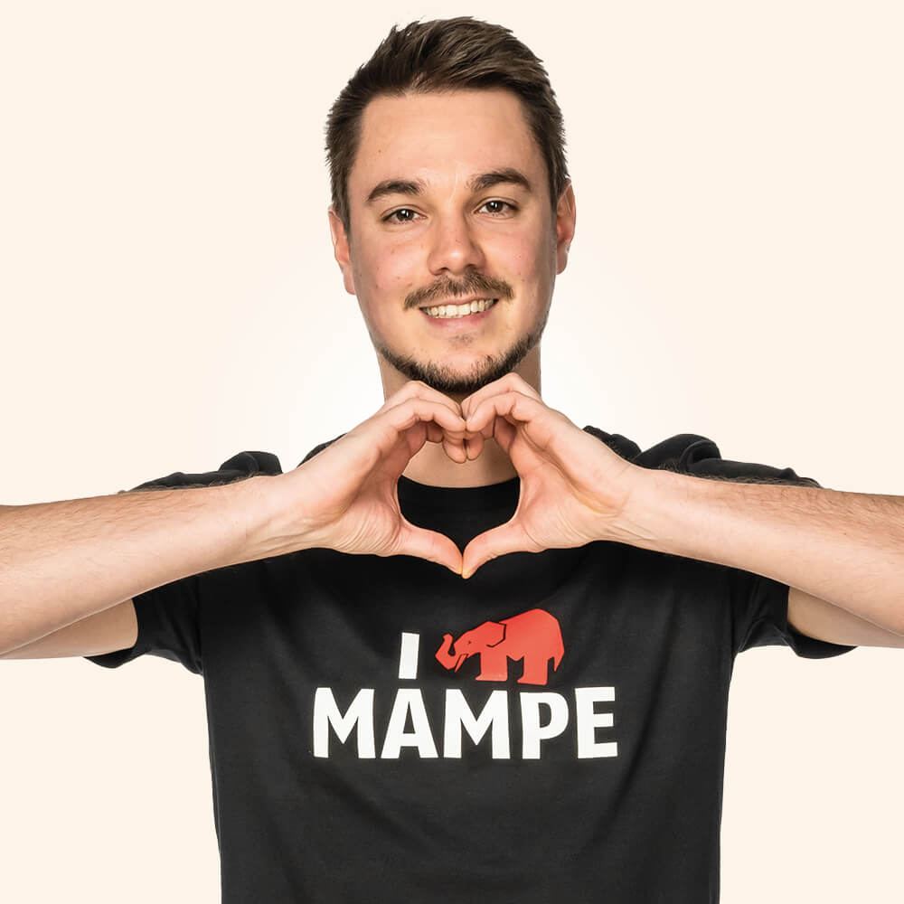 Mampe T-Shirt Like Schwarz